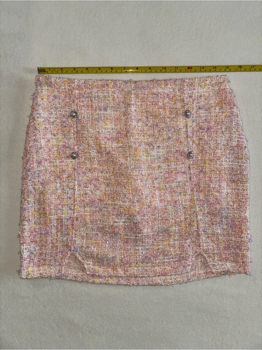 BCBG Girls Pastel Tweed Skort Teen Tween Soft Girl Preppy Coquette XL